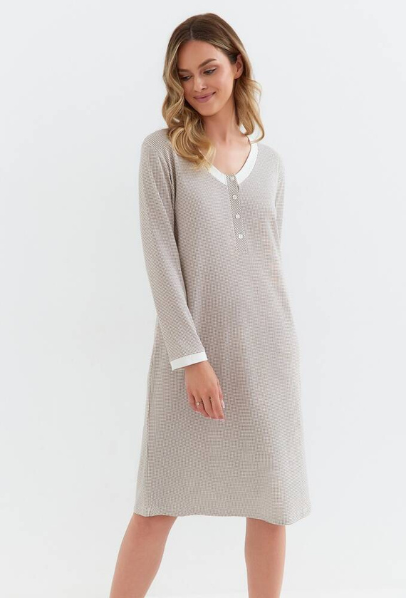 130 Cana Interlock Nachthemd – braun