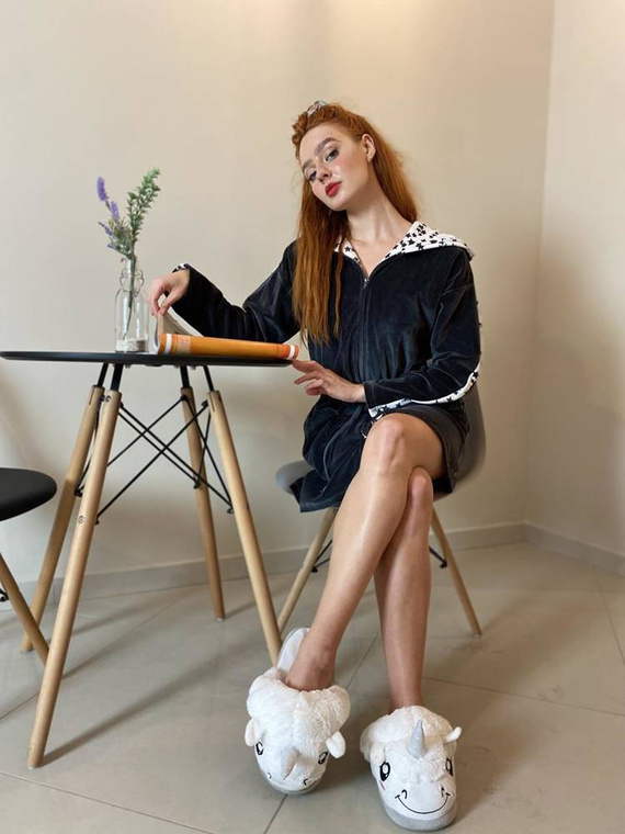 438 Marisol Damen Bademantel - graphit