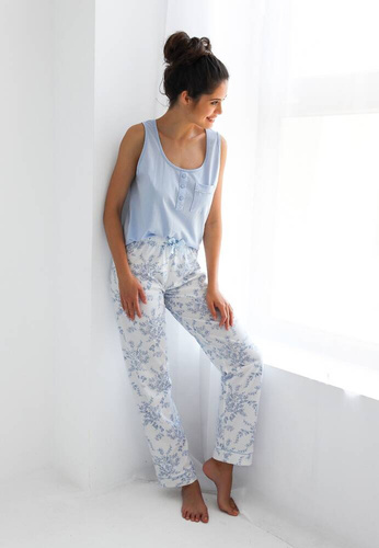 Arely Sensis Damen Schlafanzug - blau