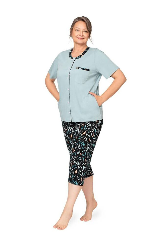 261 Olga I Martel Damenpyjama – Türkis