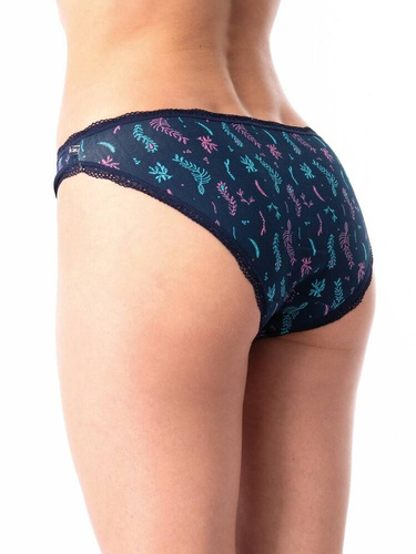 LPR 535 A'2 Damen-Slips 2er-Pack Key, Marineblau, Rosa