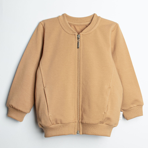 Nicol Olo 222274 karamellfarbene Bomberjacke für Jungen aus Baumwolle mit Reißverschluss