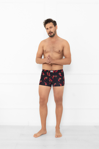 Roger - Herren-Boxershorts mit Chili-Paprika | Italian Fashion