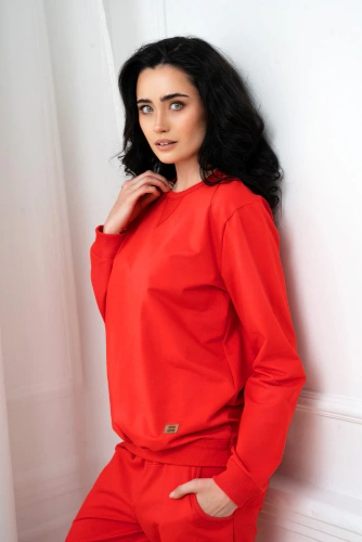 Panama Trainingsanzug Set Italienische Mode - rot