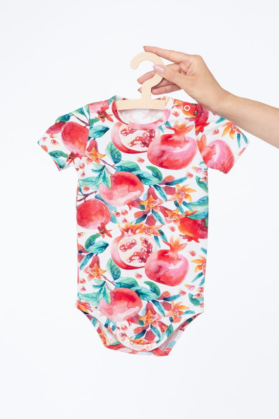 Baby Body Milk & Love Granatapfel Baumwolle Kurzarm bunt