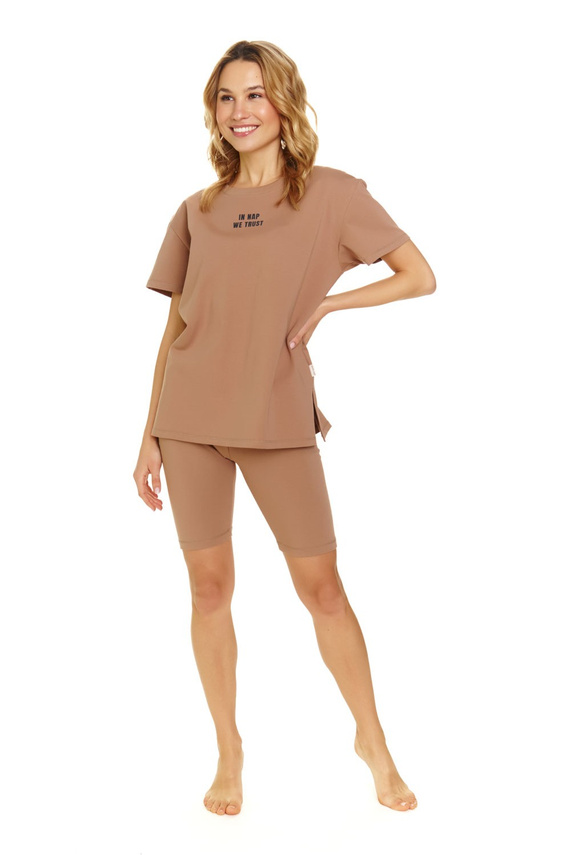 5382 Doctor Nap Damen-Pyjama – Holz (beige)