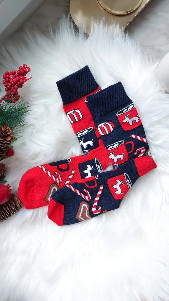 S162D Cookies Lange Socken Italienische Mode