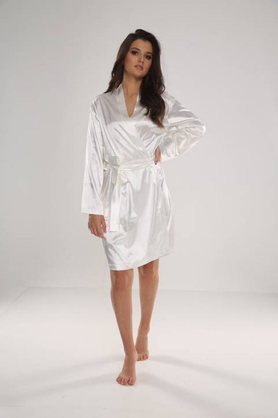 797 Klassischer Damenbademantel Forex - Perle