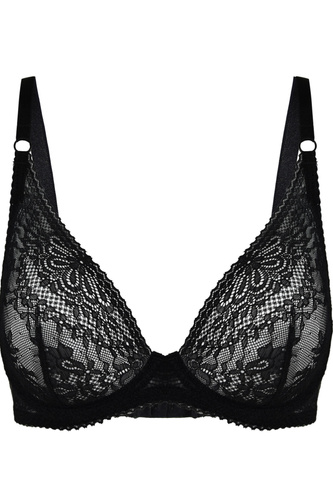 19237 Fancy Milano Bralette Schwarz – Spitzen-BH ohne Bügel