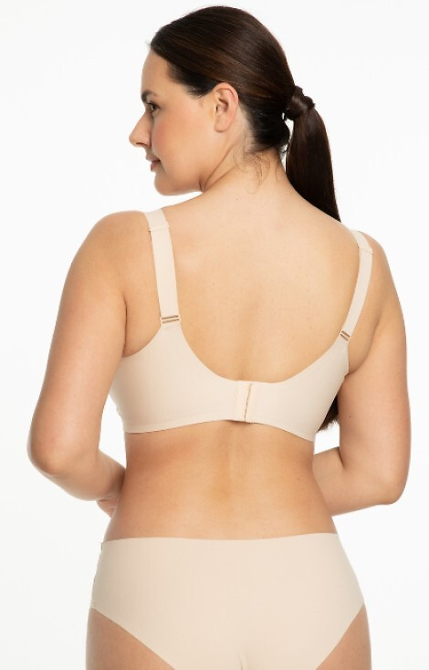 Jelly Bra Comfort Julimex schwarz beige – Bügel-BH für große Brüste