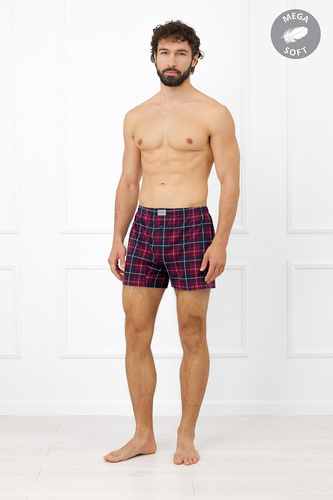 Italian Fashion Brajan Herren Boxershorts aus Baumwolle Mega Soft kariert