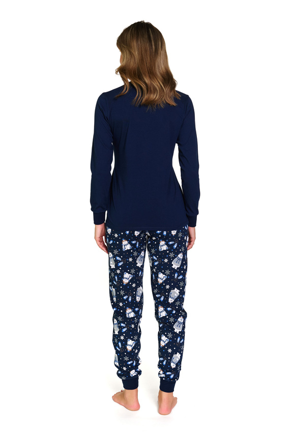 7337 Doctor Nap Cozy Bear Damenpyjama – Baumwolle, lange Ärmel und Hose