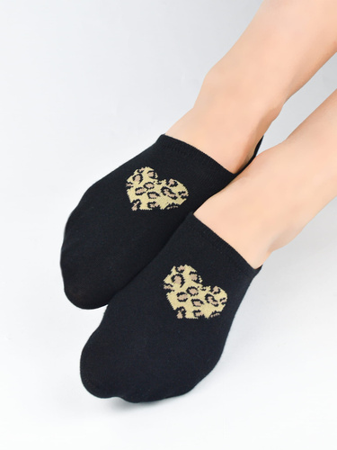 Damen Ballerina Socken ST100 Noviti – Baumwolle, unsichtbar mit Silikon