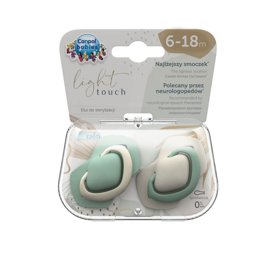 CA22/656BEI Canpol Babies Schnullerset in reiner Farbe