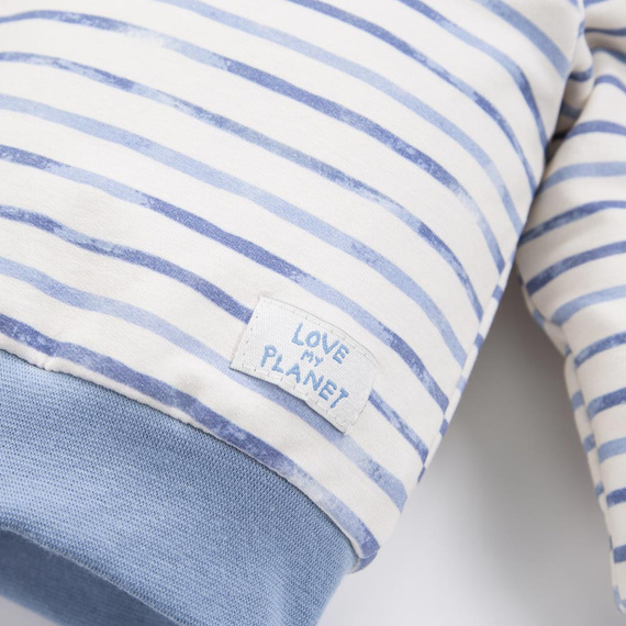 Elefanten-Eevi-Sweatshirt – ecrufarbene Streifen