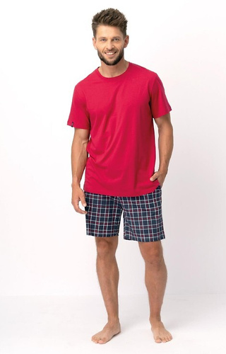 MNS 453 Key Herrenpyjama – rot
