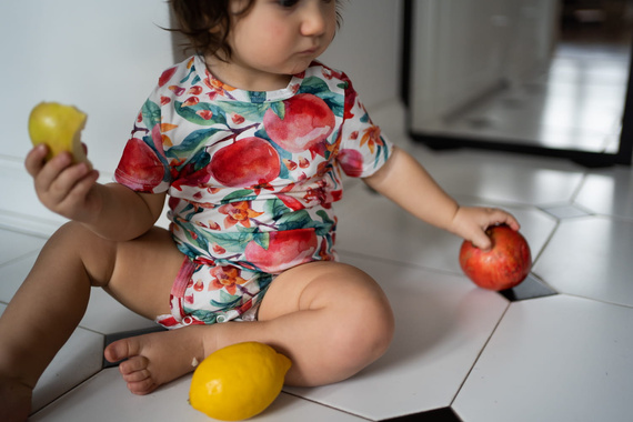 Baby Body Milk & Love Granatapfel Baumwolle Kurzarm bunt