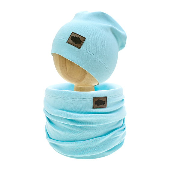 141306 Nicol Mütze + Schal-Set – Türkis