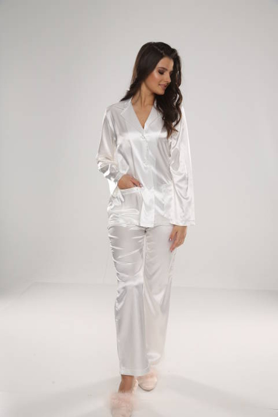 934 Classic Forex Damen Schlafanzug - Perle/Perle