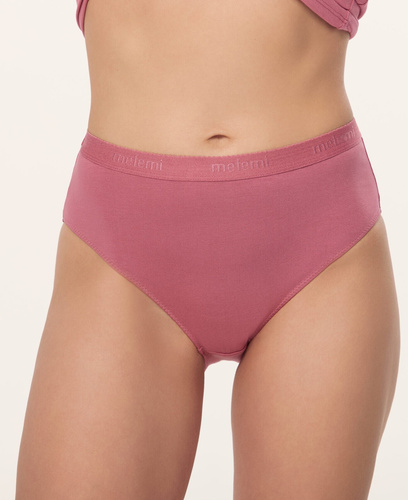 Damen Slip Mefemi Mila DW50 Viskose hoher Komfort Vollschnitt rose