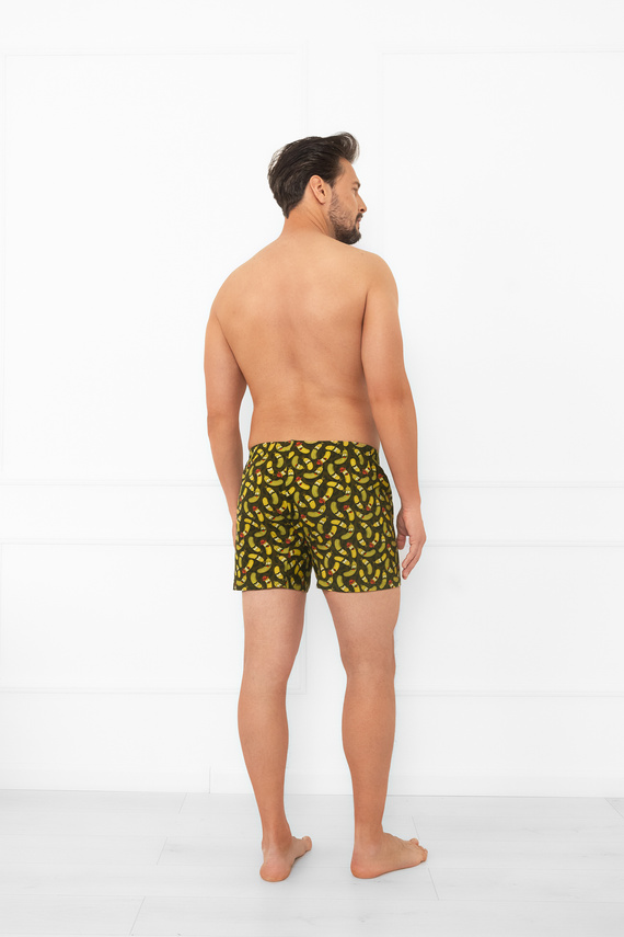 Maxim - locker sitzende Herren-Boxershorts mit Gurkenprint | Italienische Mode