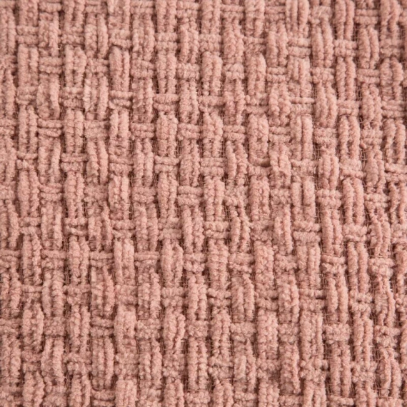 Suzi-Decke, gewebte Tagesdecke mit Fransen, Euro-Vorhänge, Puder