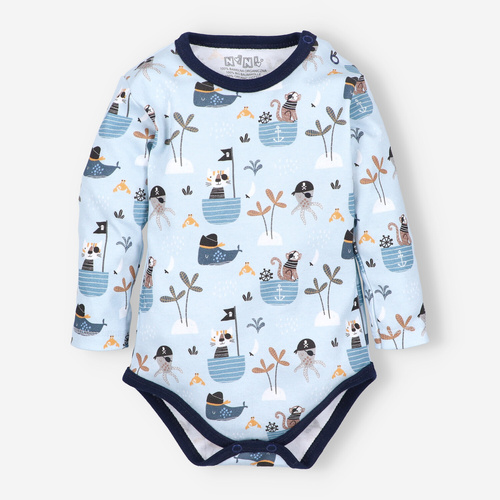 ABK-0041/LOD Piraci Babyset aus Bio-Baumwolle Nini, Marineblau
