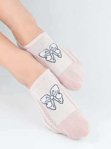 Damen Füßlinge Noviti ST095 – Baumwolle, Silikon an der Ferse