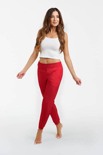 Roma Damen Jogginghose Italienische Mode - rot