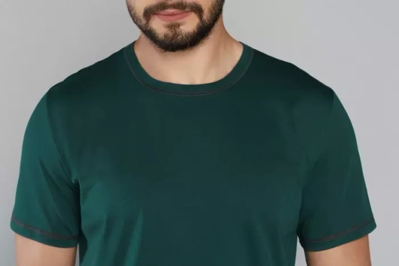 Narvik Herren Kurzarm-Pyjama, Shorts Italian Fashion- rot/print