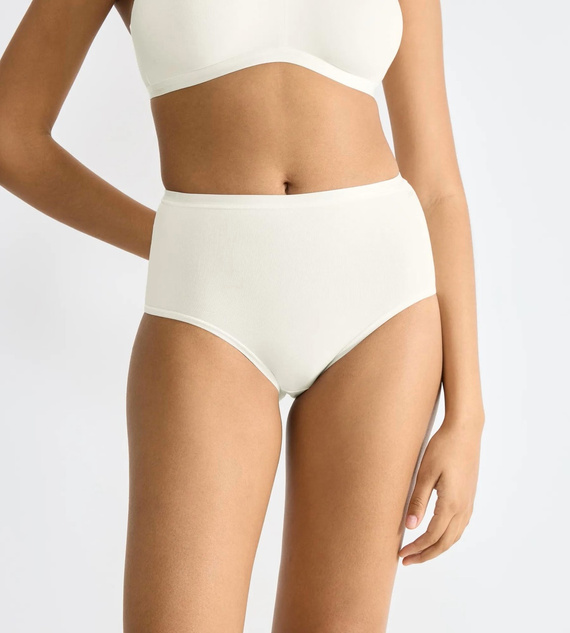 Go Daily Cotton Highwaist Damenhöschen Sloggi – seidenweiß