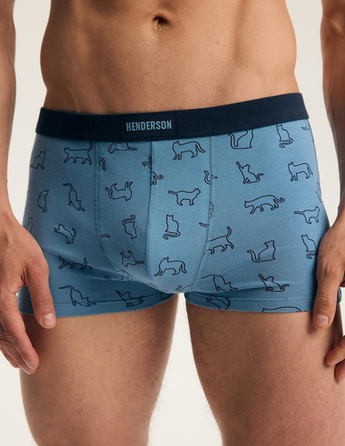 Henderson 46100 Fur2 Herren Boxershorts 2er-Pack aus Baumwolle mit breitem Logo-Bund