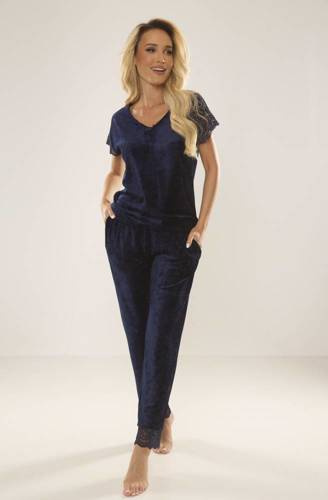 631 Milagros Damen-Schlafanzug Forex - navy blau