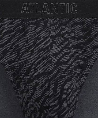 Herren-Slips Atlantic 3MP-221 A3 3er-Pack – aus Baumwolle, Graphit/Schwarz/Indigo