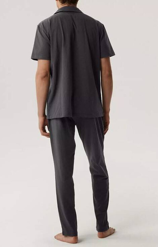 BNMP-002 Herren-Kurzarmpyjama, Atlantic – Dunkelgrau