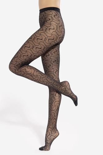 Mosaica wz.04 Strumpfhose 20 den Gatta - nero