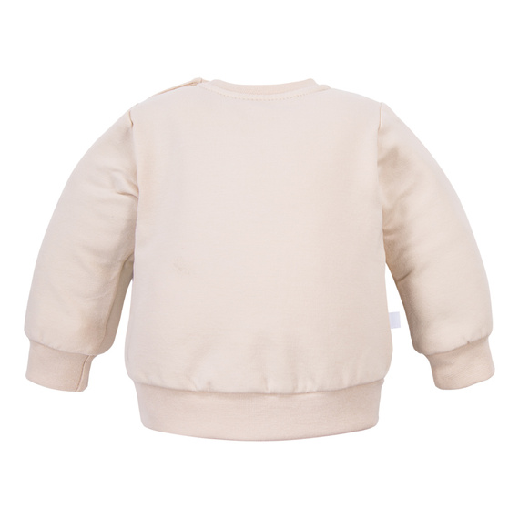 Sweatshirt „Beary Cool Eevi“ – hellbeige, Baumwolle, Teddybären-Print