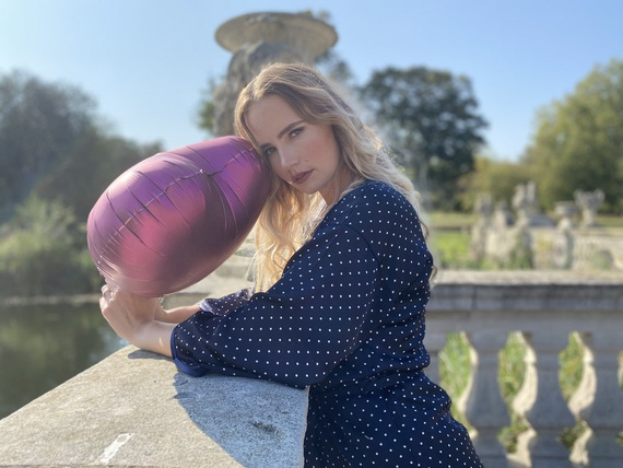 370 Laurine Forex Morgenmantel für Damen - dunkelblau