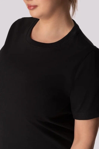 Regular Base Damen T-Shirt Mona schwarz
