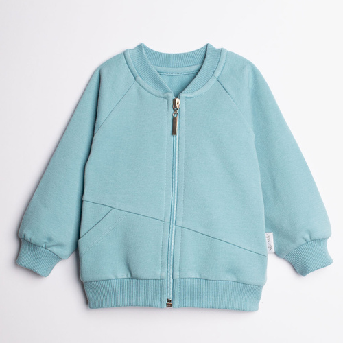 223273 Nicol Jungen Sweatjacke im Bomberstil aus Baumwolle mit Reißverschluss