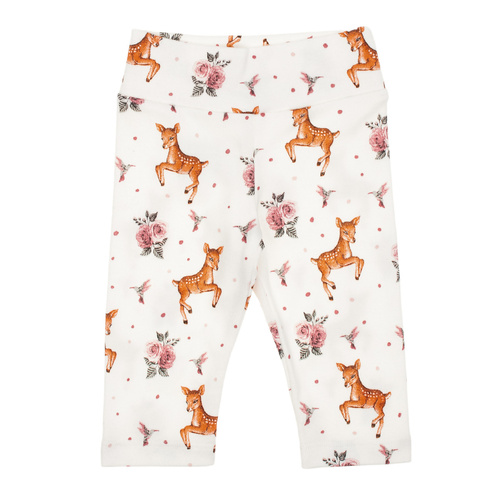 216016 Lala Nicol Babyhose – Baumwolle, Hirsch- und Rosenmuster