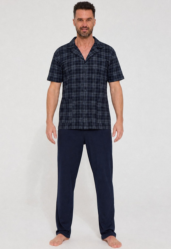 Herren-Pyjama Cornette 318/63 100% Baumwolle Kurzarm Langhose