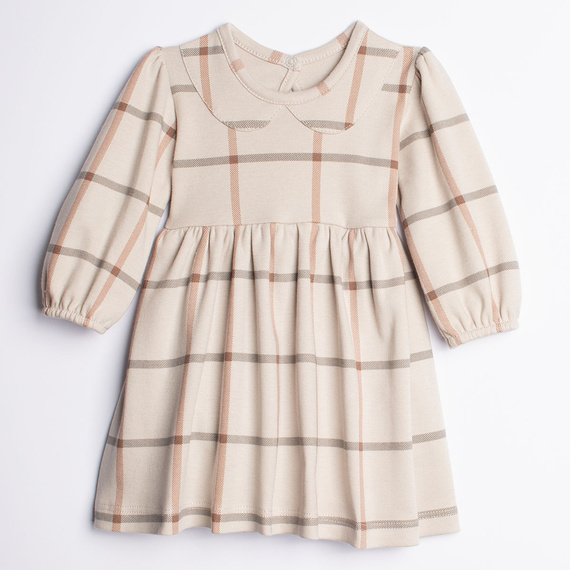 221160 Kleid-Body Kiku Nicol aus Baumwolle im Karomuster für Mädchen