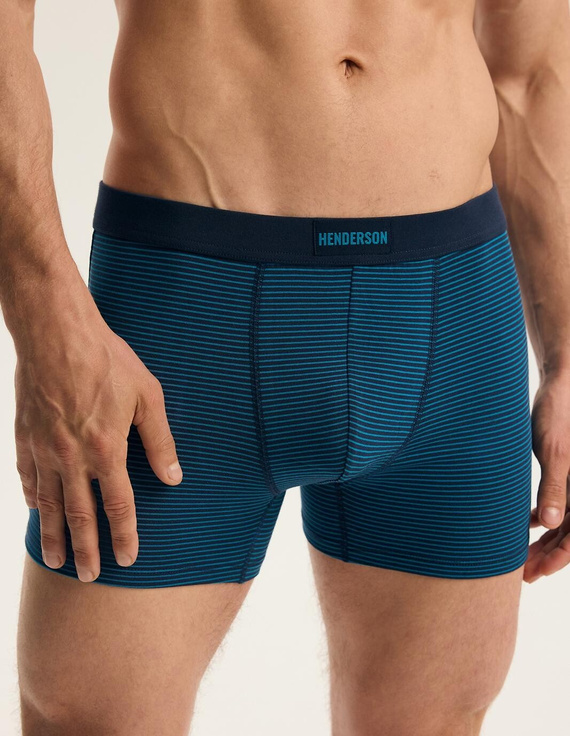 Henderson 44562 Bell Herren Boxershorts 2er-Pack aus Baumwolle mit breitem Logobund