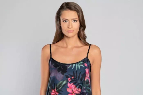 Amazonia Damen-Schlafanzug, Shorts Italian Fashion - Druck