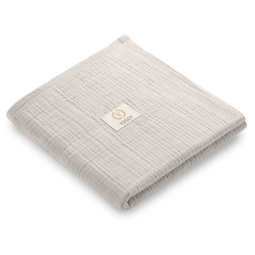 Yosoy beige Baumwoll-Musselin-Windel – weich und sicher OEKO-TEX