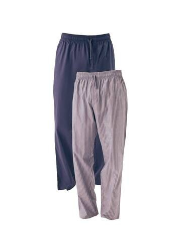 42785 Omen Henderson Pyjamahose, Marineblau, Grau