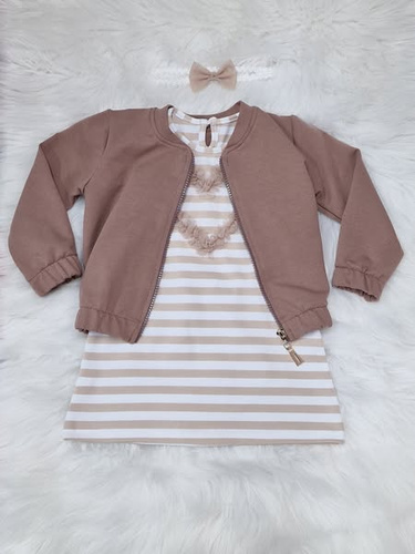 Gracja Kinder-Bomber-Sweatshirt Bambarillo Beige