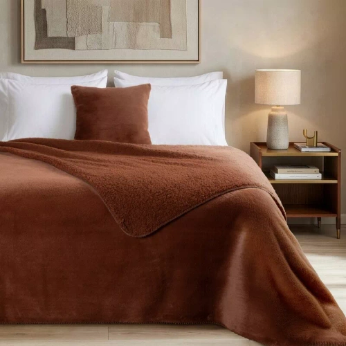 Narzuta Florina Eurofirany puderrosa dekorative Tagesdecke 100% Polyester elegant