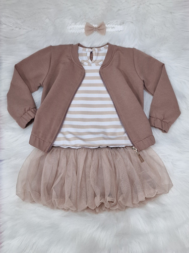 Gracja Kinder-Bomber-Sweatshirt Bambarillo Beige